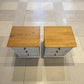 Natural Solid Oak & Painted 3 Drawer Bedside Tables Henley Range From Oak Furnitureland