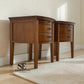 Set of 2 Solid Oak & Oak Veneer Bedside Tables from the Winchcombe Dark Oak Range RRP £598