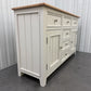 Solid Oak & White Painted Sideboard RRP £649 (No Veneer, MDF Or Chipboard Used)