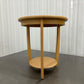 Nathan Shadows Sunburst Top Round Lamp Table Oak & Oak Veneer RRP £569