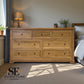 Natural Solid Oak 7 Drawer Chest, Brennan Range From Oak Furnitureland RRP £899