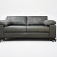 Oak Furnitureland Luxurious Italian Caruso Slate Leather Sofa Matera Range RRP £2299