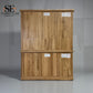 Natural Solid Oak Large Dresser, Brennan Range from Oak Furnitureland, RRP £1579
