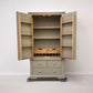 Oak Furnitureland Oak & Grey Painted Kitchen Larder St Ives Range RRP £1449