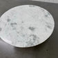 Solid Mango Wood Fluted Base & White Marble Top Coffee Table