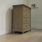 Solid Oak & Oak Veneer 5 Drawer Chest, Winchcombe Smoked Oak Range RRP £899