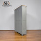 Solid Oak Top & Solid Wood Frames 3 Door Hallway Cupboard, Chester Dove Grey Range RRP £1300