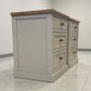 Natural Solid Oak & Painted 3 Drawer Bedside Tables Henley Range From Oak Furnitureland