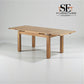 Natural Solid Oak Extending Dining Table, 6 to 8 Seater, Dorset Range From Oak Furnitureland RRP £759
