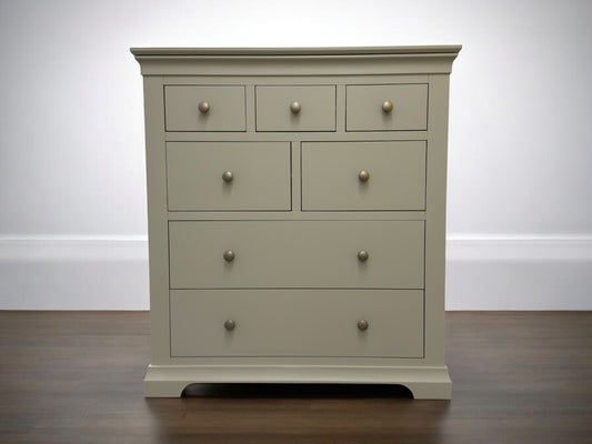 Cotswold Company Solid Wood & Grey Painted 7 Drawer Chest RRP £699