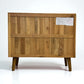 Brushed & Glazed Solid Oak Small Sideboard Parquet Range From Oak Furnitureland RRP £569