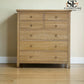 Whitewashed Finish Solid Oak & Quality Oak Veneer 7 Drawer Chest, Inglesham Range, RRP £899