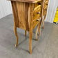 Solid Oiled Teak Wood 3 Drawer Bedside Tables/ Side Tables/ Lamp Tables