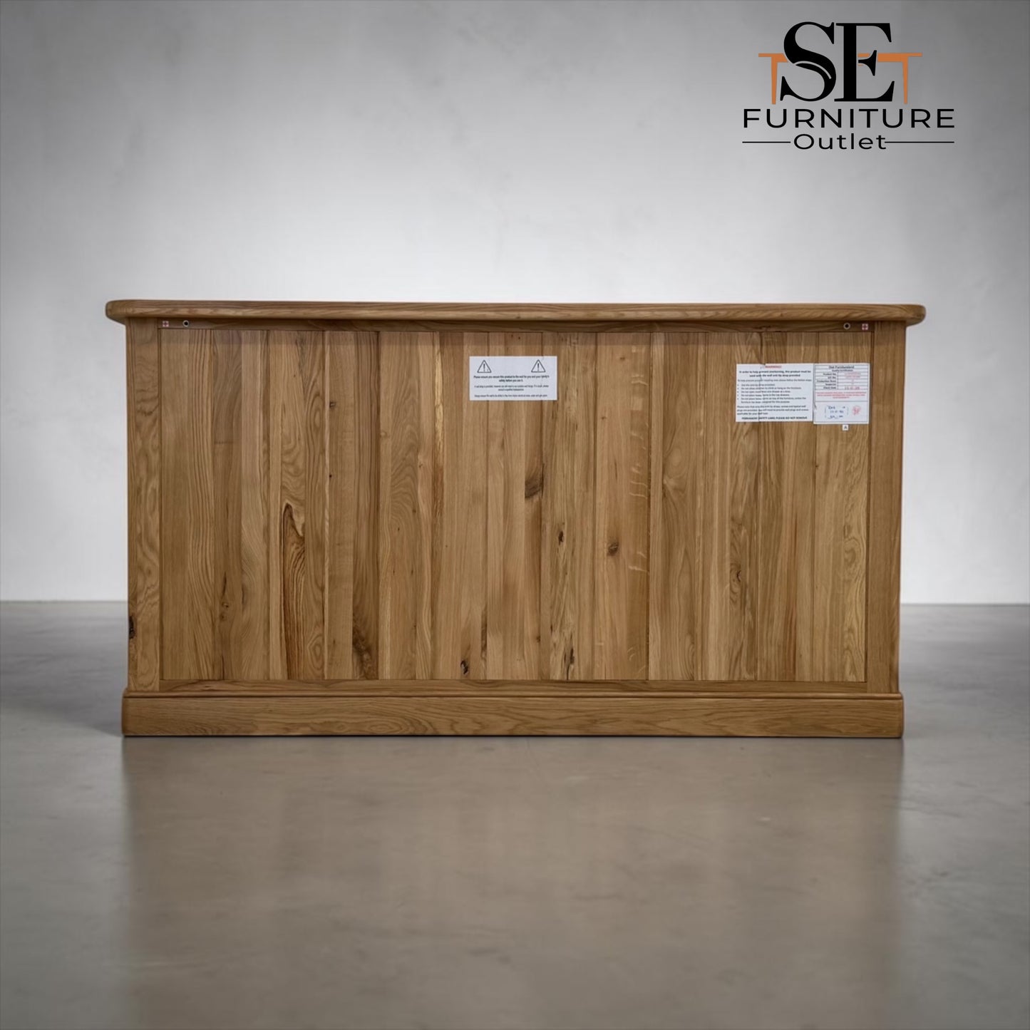 Natural Solid Oak Large Sideboard Brennan Range by Oak Furnitureland, RRP £799