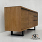 Natural Solid Oak & Metal Legs Extra Large Sideboard from Maine Range by Oak Furnitureland, RRP £799
