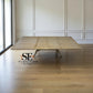 Solid Oak & Quality Oak Veneer 6-10 Seater Extending Dining Table with Limewashed Finish, Camille Range RRP £1500