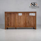 Premium Quality Solid Mango Wood Large Sideboard Noah Range by Oak Furnitureland, RRP £899