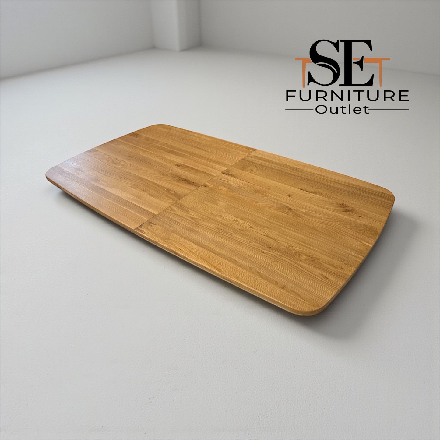Natural Solid Oak Extending Dining Table, 6 to 10 Seater Bentley Range From Oak Furnitureland RRP £1079