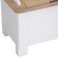 Oak Top & White Painted Hallway Cupboard with Shoe Storage Bench