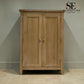 Whitewashed Finish Solid Oak & Oak Veneer Large Shoe Cupboard, Inglesham Range RRP £650