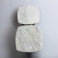 Oak Furnitureland Solid Acacia & Luxury Italian Carrara Marble Top Side Tables RRP £458