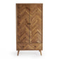 Oak Furnitureland Brushed & Glazed Solid Oak Double Wardrobe Parquet Range RRP £949