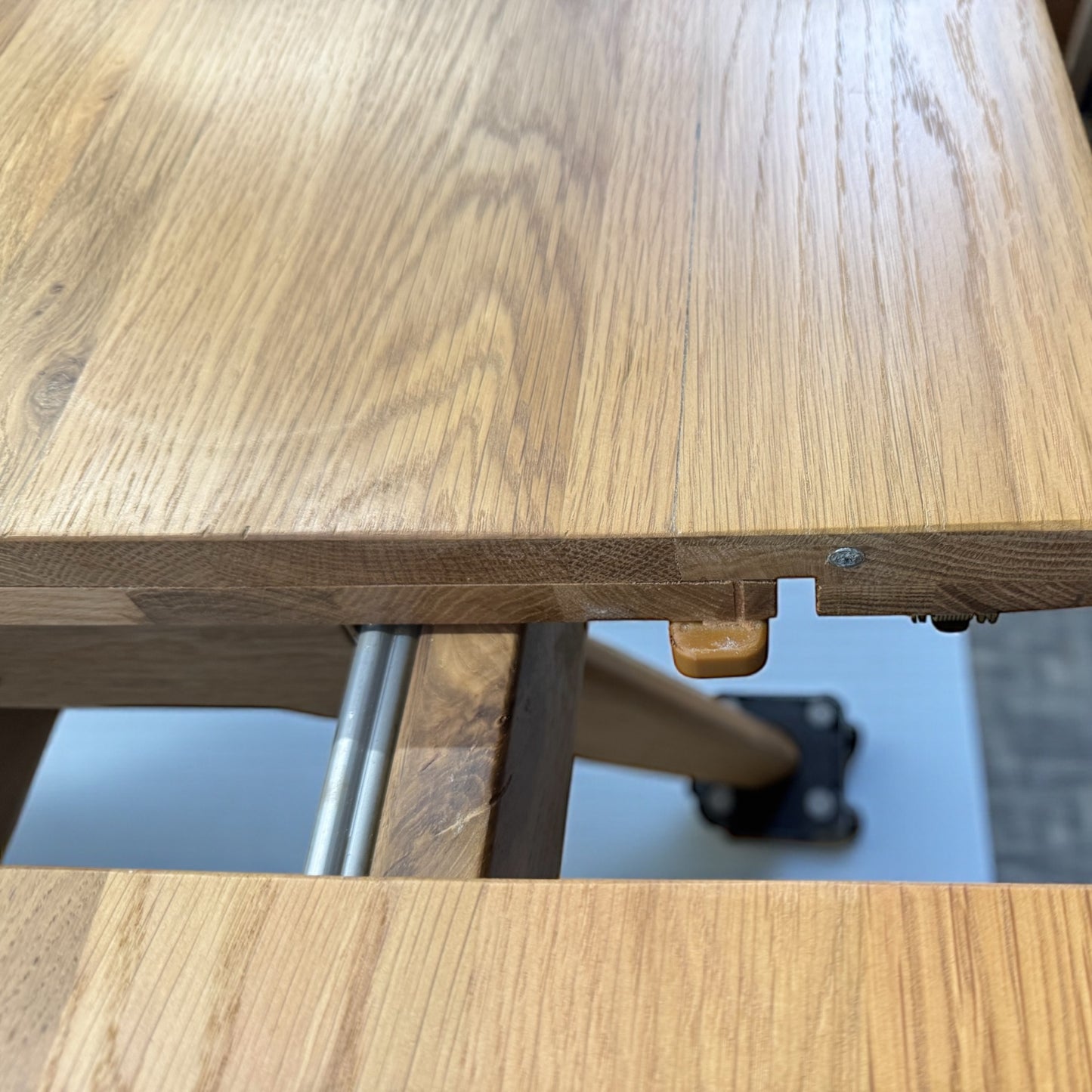 Natural Solid Oak Extending Dining Table, 6 to 10 Seater Bentley Range From Oak Furnitureland RRP £1079