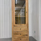 Oak Furnitureland Solid Mango Wood Display Cabinet Lyla Range RRP £679