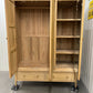 Oak Furnitureland Light Natural Solid Oak Triple Wardrobe Newton Range RRP £1549