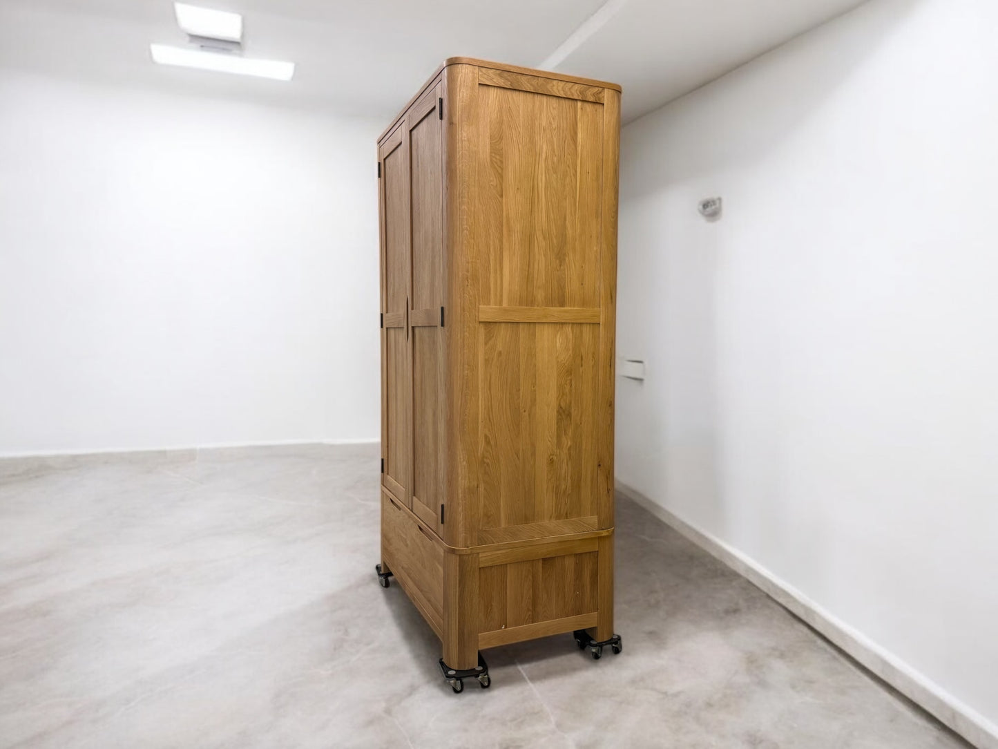 Natural Solid Oak Double Wardrobe Romsey Range From Oak Furnitureland RRP £899
