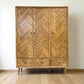 Oak Furnitureland Brushed & Glazed Solid Oak Triple Wardrobe Parquet Range RRP £1599