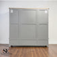Solid Oak Top & Solid Wood Frames Quad Wardrobe, Chester Dove Grey Range RRP £1799