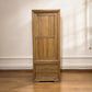 Oak Furnitureland Natural Solid Oak Slim Kitchen Larder Bevel Range RRP £1049