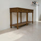 Solid Oak & Oak Veneer Extra Large Console Table, Elkstone Mellow Oak Range, RRP £650