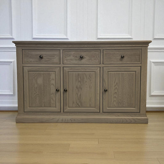 Solid Weathered Oak Large Sideboard Burleigh Range From Oak Furnitureland RRP £749