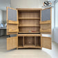 Whitewashed Finish Solid Oak & Oak Veneer Hideaway Home Office, Inglesham Range RRP £1999