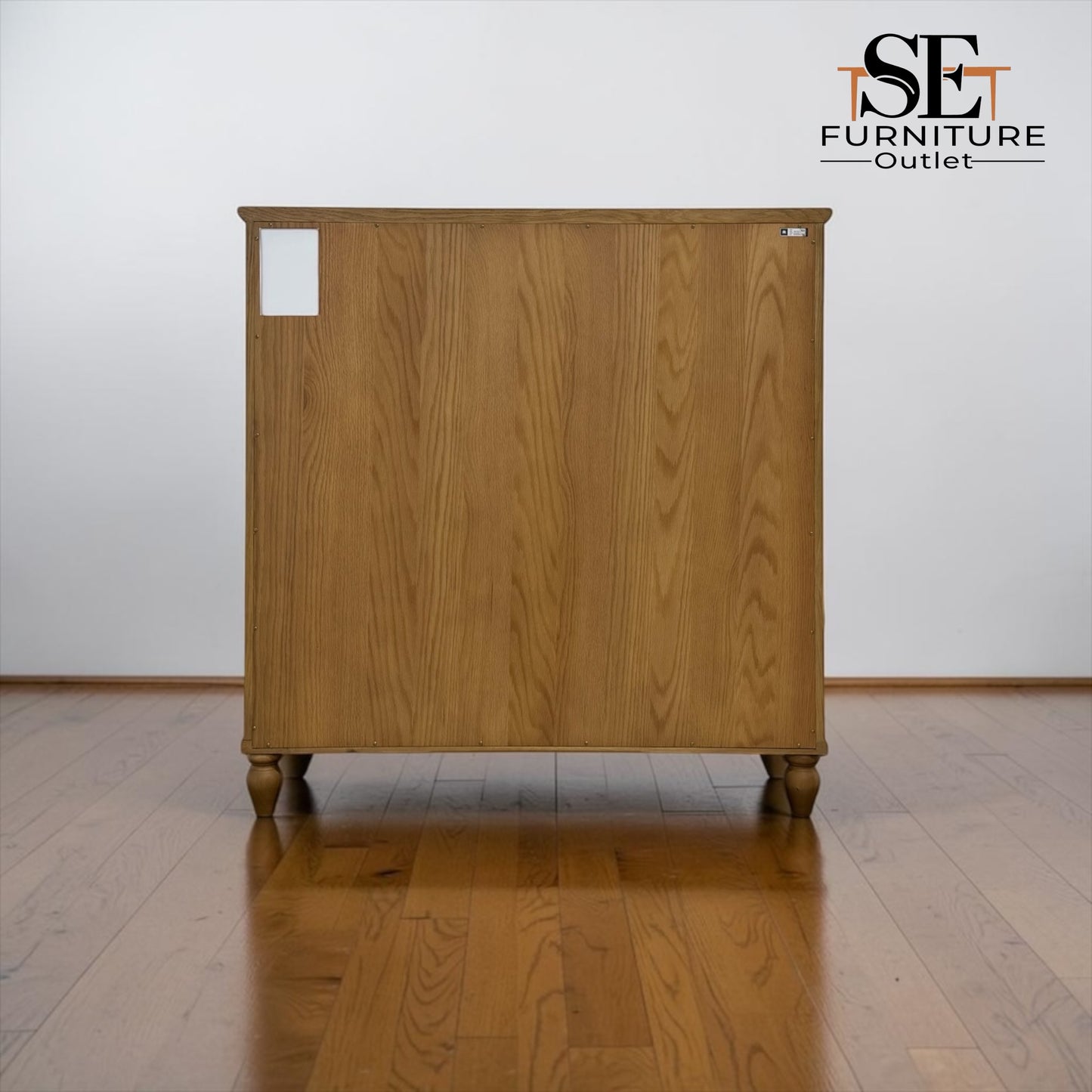 Solid Oak & Quality Oak Veneer 7-Drawer Chest, Elkstone Mellow Oak Range, RRP £999