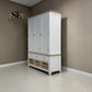 Solid Oak Top & Solid Wood Frames Triple Larder, Chester Pure White Range RRP £1999
