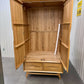 Oak Furnitureland Natural Solid Oak Double Wardrobe Ellipse Range RRP £899