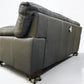 Oak Furnitureland Luxurious Italian Caruso Slate Leather Sofa Matera Range RRP £2299