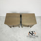 Set of 2 Solid Oak & Quality Oak Veneer Sides Bedside Tables from the Winchcombe Smoked Oak Range RRP £650