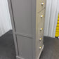 Oak Furnitureland Natural Oak & Grey Painted Tallboy St Ives Range RRP £429