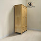 Whitewashed Finish Solid Oak & Oak Veneer Double Wardrobe, Inglesham Range, RRP £999