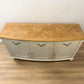 Bentleys Pale Oak Top & Painted Bow Fronted Sideboard RRP £1199