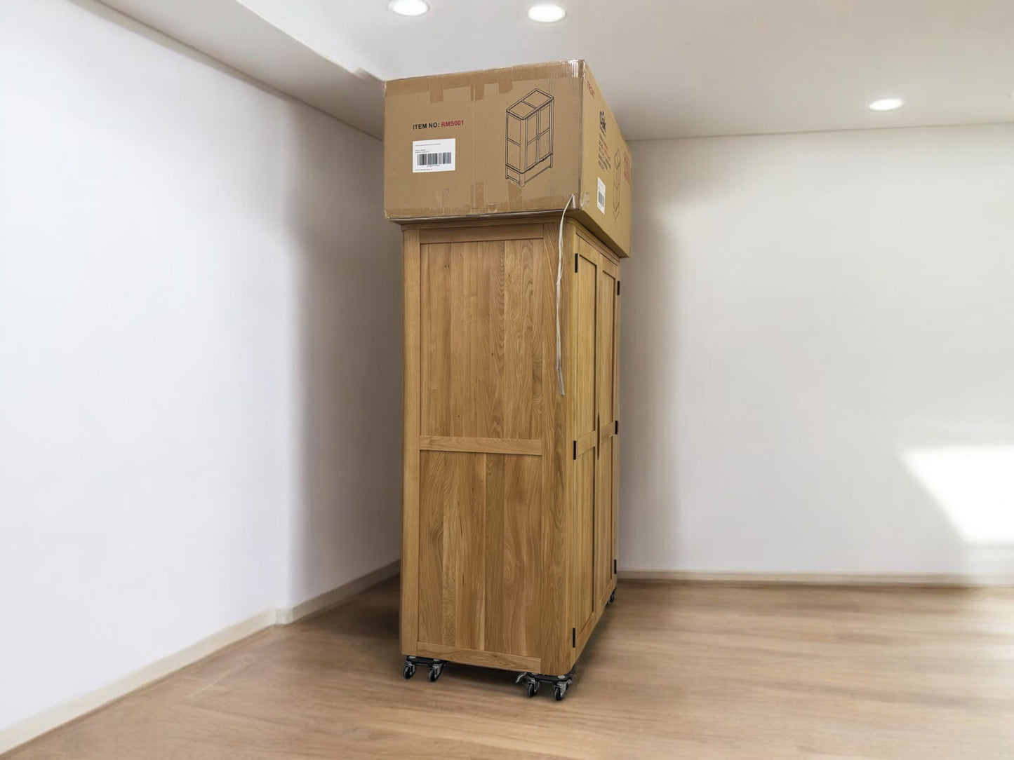 Natural Solid Oak Double Wardrobe Romsey Range From Oak Furnitureland RRP £939 (1)