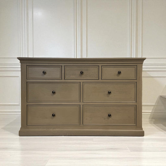 Weathered Oak 7 Drawer Chest, Burleigh Range From Oak Furnitureland RRP £759