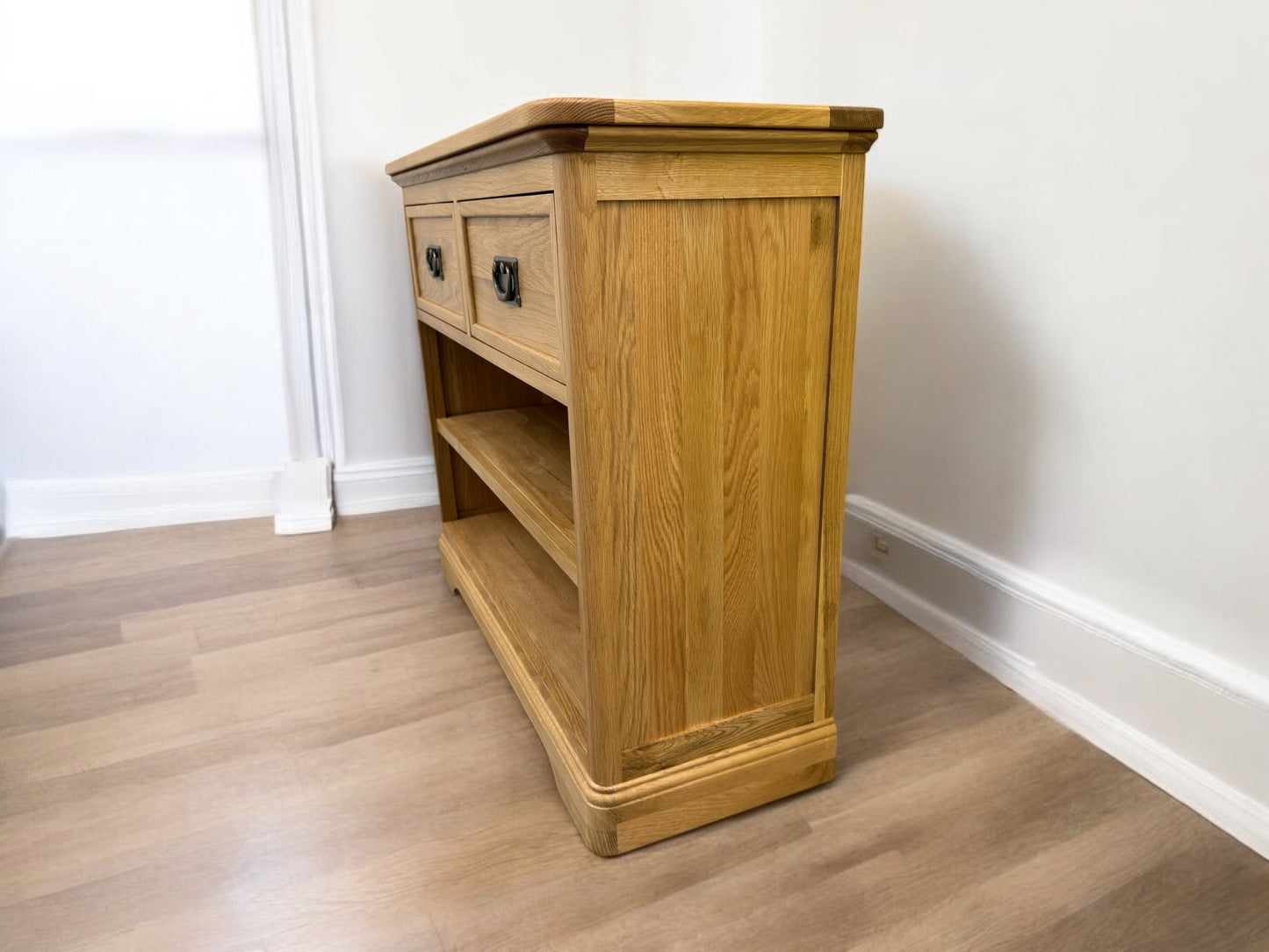 Solid Oak Small Bookcase, Traditionally Crafted with Solid Oak with no Veneer, MDF or Chipboard Used.