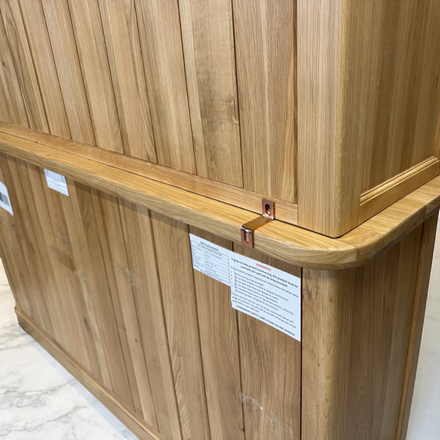 Natural Solid Oak Large Dresser From Oak Furnitureland