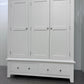 Cotswold Company Oak Top with Pure White Painted Panels Triple Wardrobe RRP £1250