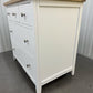 Cotswold Company White Wax Finished Oak Top & Pure White Painted 5 Drawer Chest RRP £425